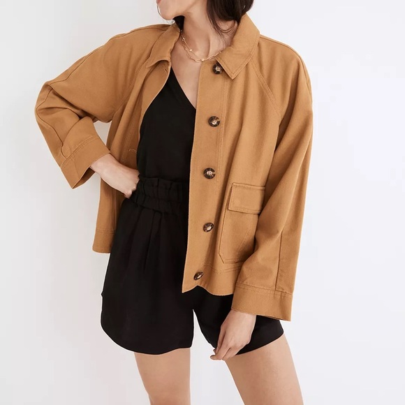 New Madewell Bankford Swing Chore Jacket